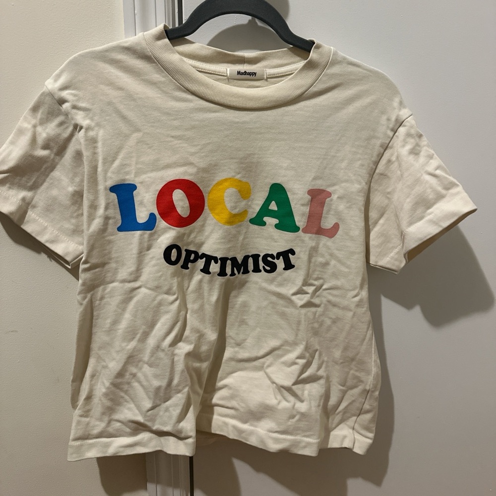 Madhappy Cream 'Local Optimist' Tee